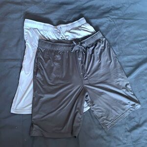 2 pair of light weight athletic shorts size large